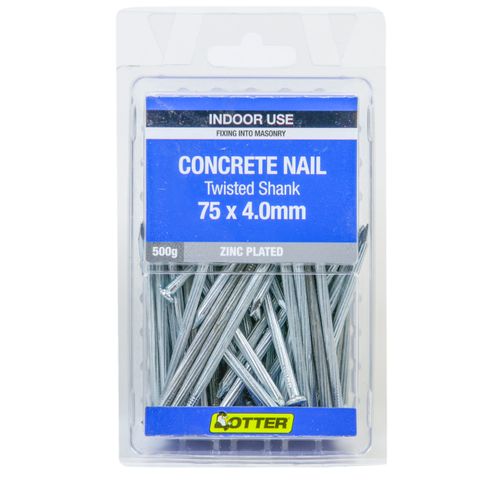NAIL CONCRETE FLUTED 75X4.0MM (500G PACK)