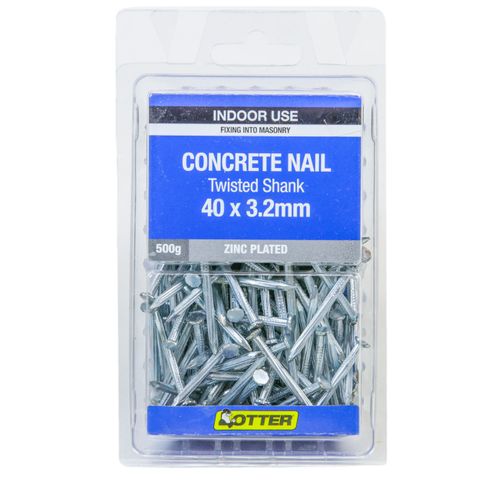 NAIL CONCRETE FLUTED 40X3.2MM (500G PACK)