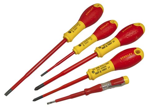 SCREWDRIVER SET VDE INSULATED STANLEY (5 PCE)