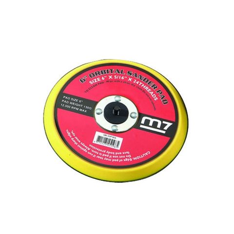 SANDING PAD M7 150MM 6HOLE VELCRO M7A-QB9326
