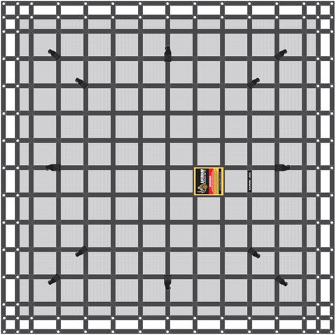 CARGO NET SAFEGUARD DUAL CAB 2435X2435MM