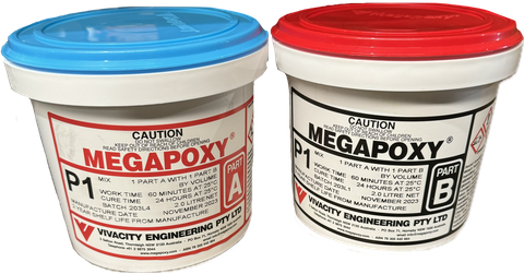 ADHESIVE MEGAPOXY EPOXY PASTE P1 4L KIT