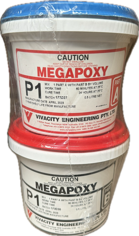 ADHESIVE MEGAPOXY EPOXY PASTE P1 1L