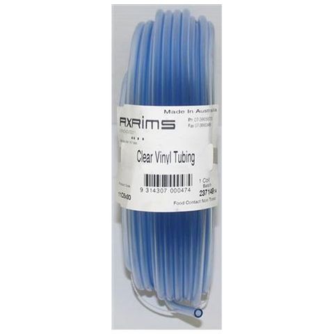 TUBING PVC CLEAR 8MM I.D.x10MM O.D x30M (ROLL)