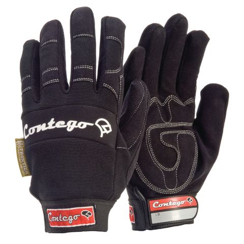 GLOVES CONTEGO MECH ORIGINAL BLACK LGE (PAIR)