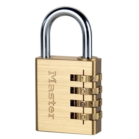 PADLOCK COMBINATION BRASS RESET 40MM