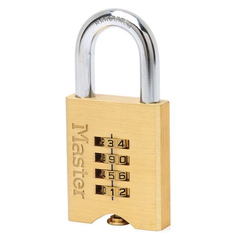 PADLOCK COMBINATION BRASS RESET 50MM