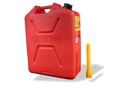 JERRY CAN FUEL PLASTIC RED 20L