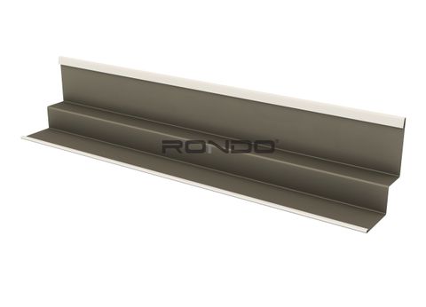 RONDO 25X19MM STEEL WALL ANGLE TILE WHITE 3600MM