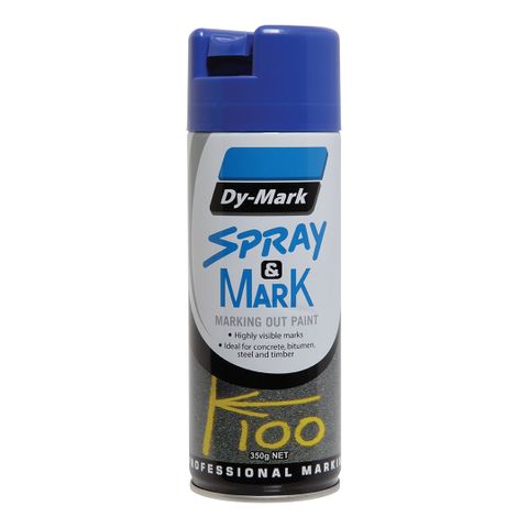 PAINT DYMARK SPRAY & MARK BLUE 350G