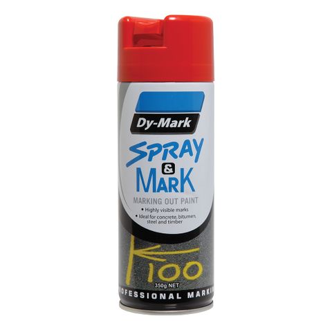 PAINT DYMARK SPRAY & MARK RED 350G