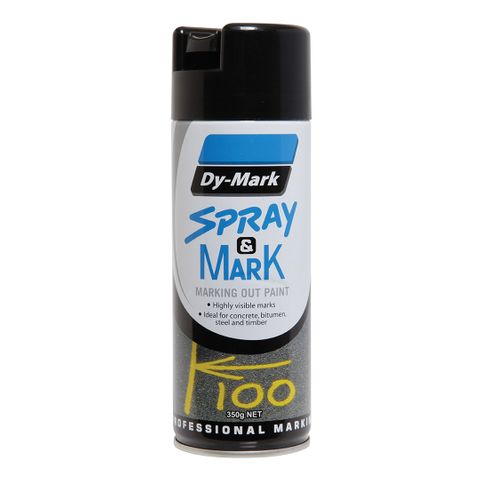 PAINT DYMARK SPRAY & MARK BLACK 350G