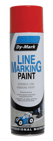 PAINT SPRAY DYMARK LINE MARKING RED 500G