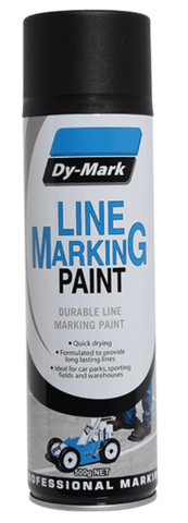 PAINT SPRAY DYMARK LINE MARKING MATT BLACK 500G