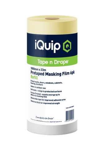 DROP CLOTH PRETAPED MASKING FILM REFILL 1800MMX33M