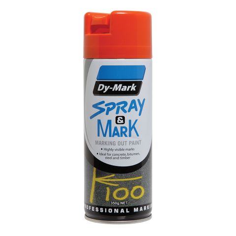 PAINT DYMARK SPRAY & MARK ORANGE 350G