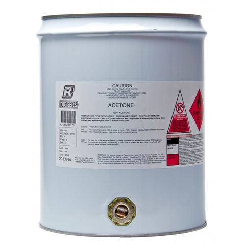 SOLVENT ACETONE DIGGERS G/P 20LTR 16255-20DIG