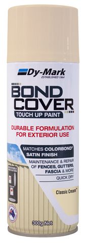 PAINT SPRAY DYMARK BONDCOVER CLASSIC CREAM 300G