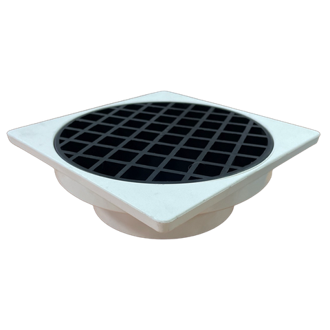 PVC STORMWATER FINISHING COLLAR/GRATE SQUARE 90MM