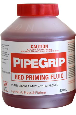 PRIMER FLUID PVC PIPE RED 4L