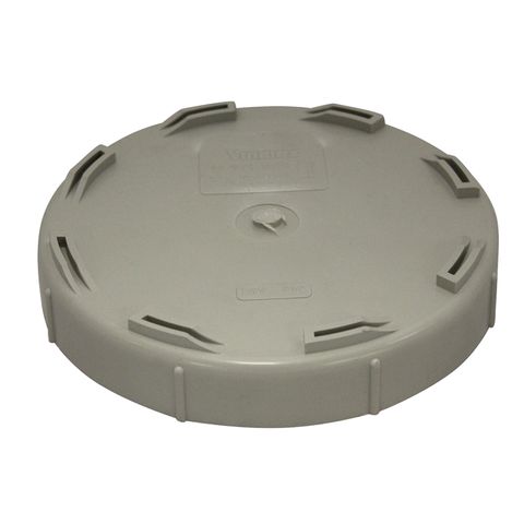 SEWER (DWV) CAP THREADED 150MM (PVC)