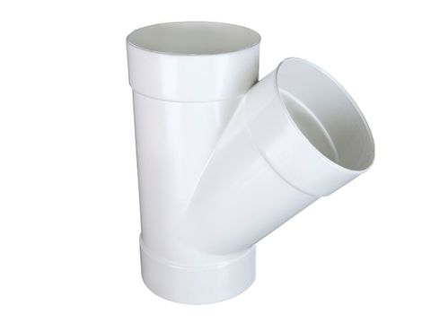 STORMWATER Y JUNCTION F&F 75MM X 45 DEG (PVC)