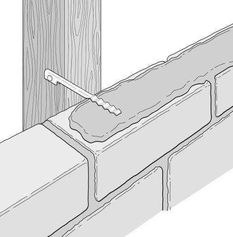 ABEY SIDEFIX M/DUTY VENEER TIES STEEL+SCREWS 150PK