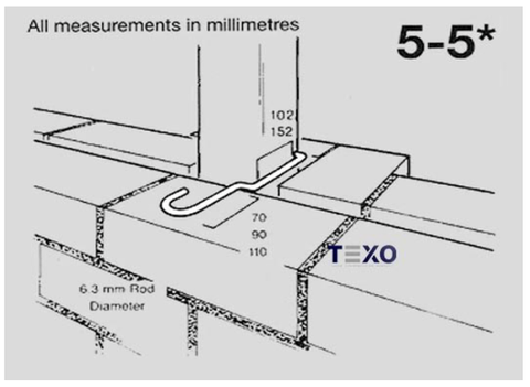 EXPANSION TIE COLUMN STEEL 70X102MM MET 5-5 BOX100