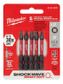 MILWAUKEE SHOCKWAVE� POWER BIT SQR RECESS 50MM 5PK