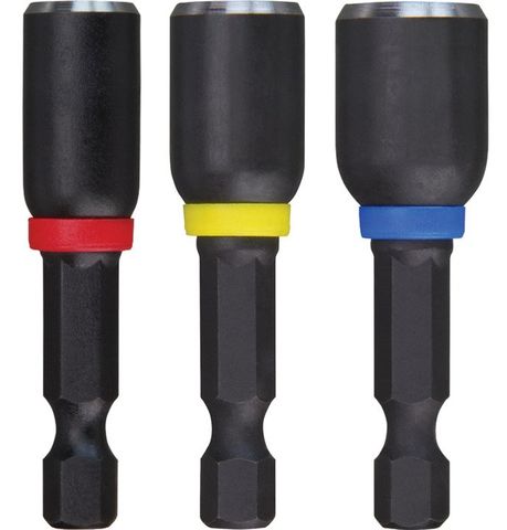 MILWAUKEE SHOCKWAVE� NUT DRIVER SET 1/4, 5/1, 3/8"