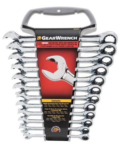 SPANNER RATCHET G/WRENCH R/OE SET 12PC 8-19mm KIT