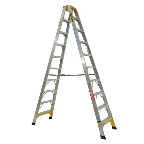 LADDER GORILLA DBL/SIDED ALUMINIUM 3M 180KG