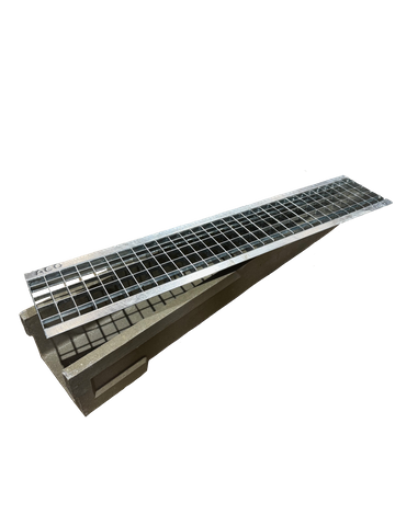 CHANNEL & GRATE ACO GALV DRIVEDRAIN 200X1M