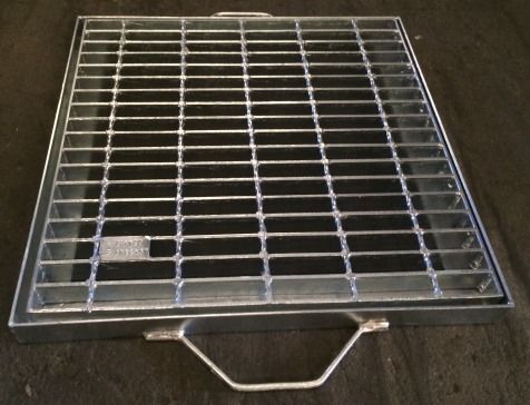 GRATE + FRAME GALV H/D 300X300CO 40X40X5