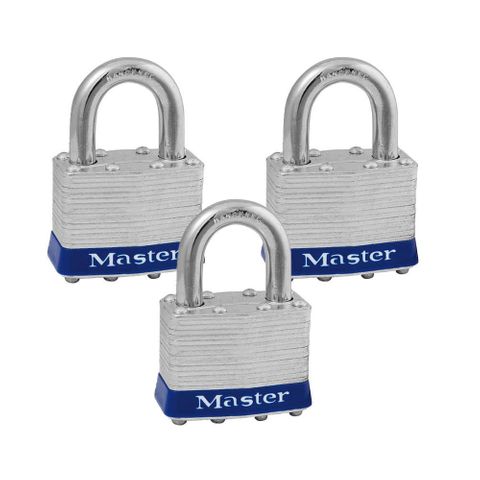 PADLOCK MASTER STEEL 51MM (PK 3)