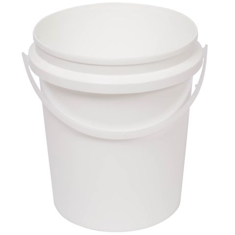 BUCKET AND LID KIT 1.2 LTR WHITE