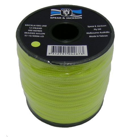 LINE BUILDERS S&J 12X500M GREEN (ROLL)