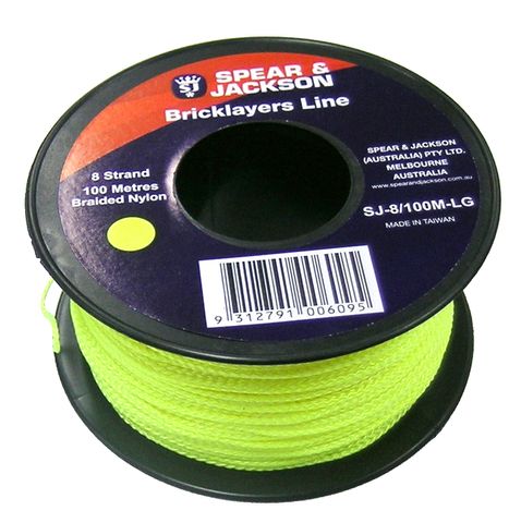 LINE BUILDERS S&J 8X100M GREEN (ROLL)