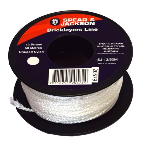 LINE BUILDERS S&J 8X100M WHITE (ROLL)