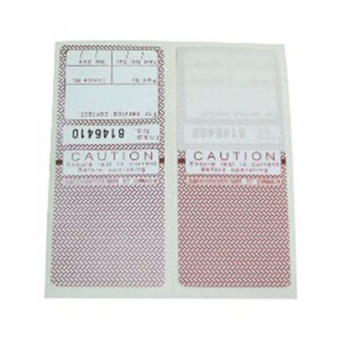 APPLIANCE TEST TAGS 4 COLOUR (PACK 100)