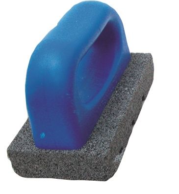 RUBBING BRICK 203X89X38MM 20GRT FLUTED SILICON