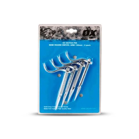 DUTCH PIN OX SEMI ROUND 150MM FIXED ARM (PK 4)