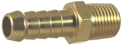 HOSEBARB MALE BRASS 1/2'HOSE X 3/8"BSP