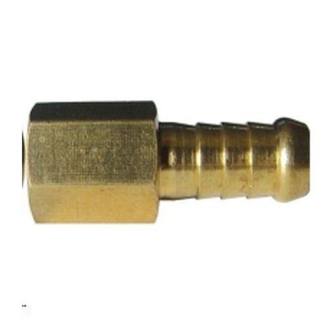 HOSE BARB BRASS FEMALE 3/8" HOSE X 1/4" BSP