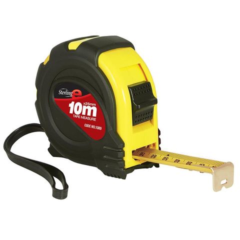 TAPE MEASURE STERLING 10MTR X 25MM