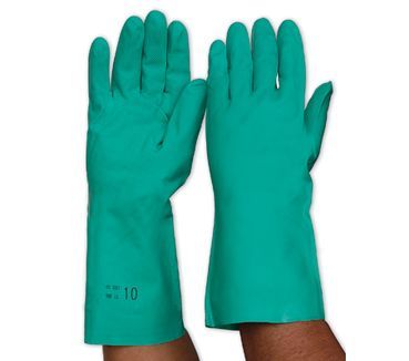 GLOVES FLOCKLINED NITRILE CHEM RNF15 LGE/8 (PAIR)