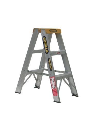 LADDER GORILLA DBL/SIDED ALUMINIUM 0.9M 150KG