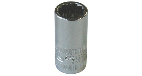 SOCKET 1/4"DR 12PT MET 10MM