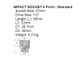 SOCKET IMP ACTION 1/2"DR STD 27MM
