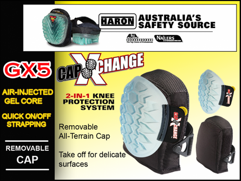 KNEE PAD NAILERS CAP X-CHANGE GX5 WITH GEL (PAIR)